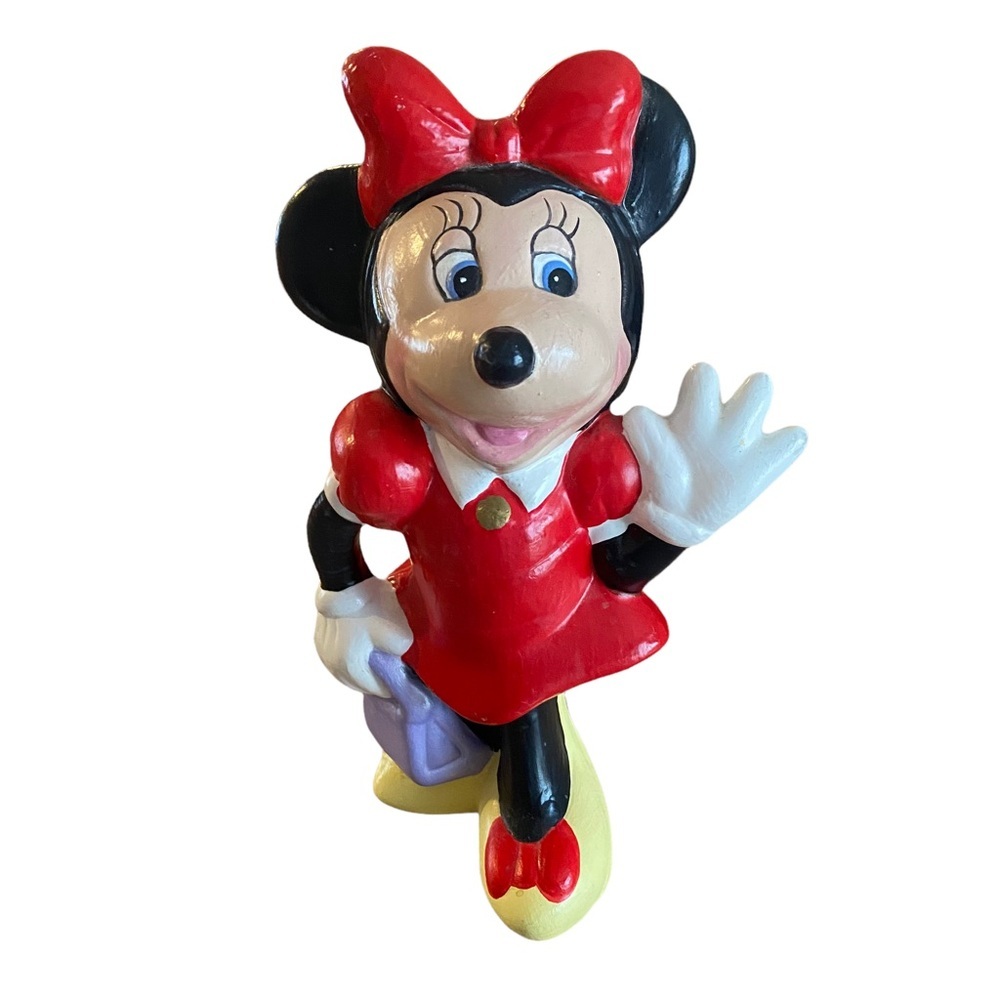 Vintage Minnie Mouse Hand Painted Ceramic Figurine